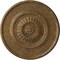 Ekena Millwork Large Floral Ceiling Medallion, Hand-Painted Rubbed Bronze, 41 1/8"OD x 2 1/2"P CM41FLRZS - alternate 1